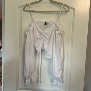 Off Shoulder Crop Top